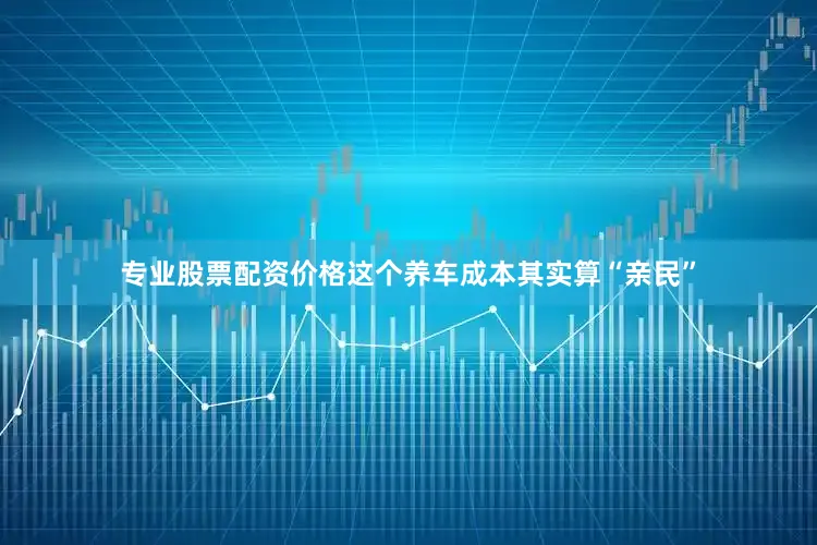 专业股票配资价格这个养车成本其实算“亲民”